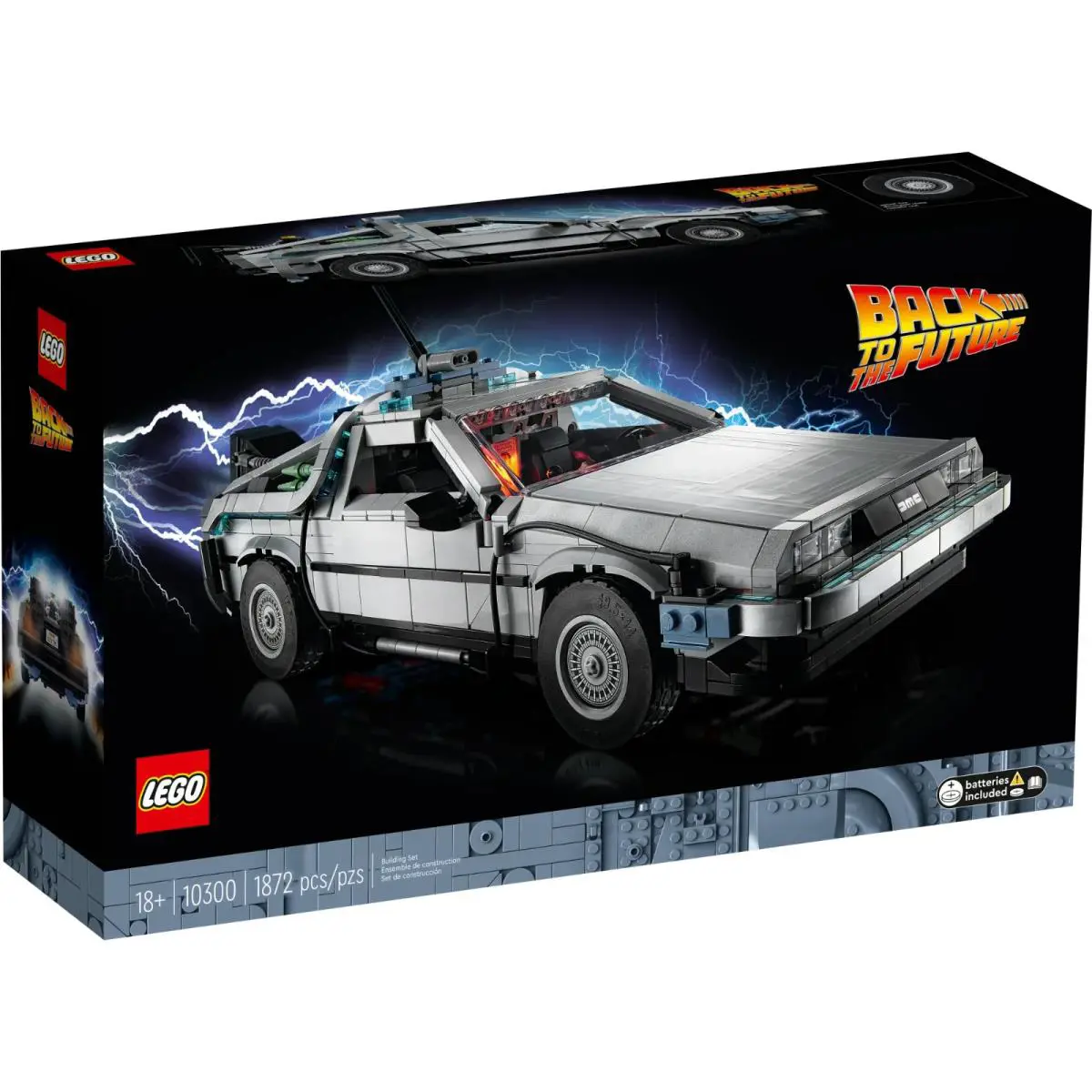 Lego Icons Back to The Future Time Machine 10300 Box Wear