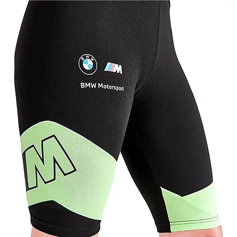 Puma Women`s Size L Bmw M Motorsport Biker Black/white Shorts 533444 01