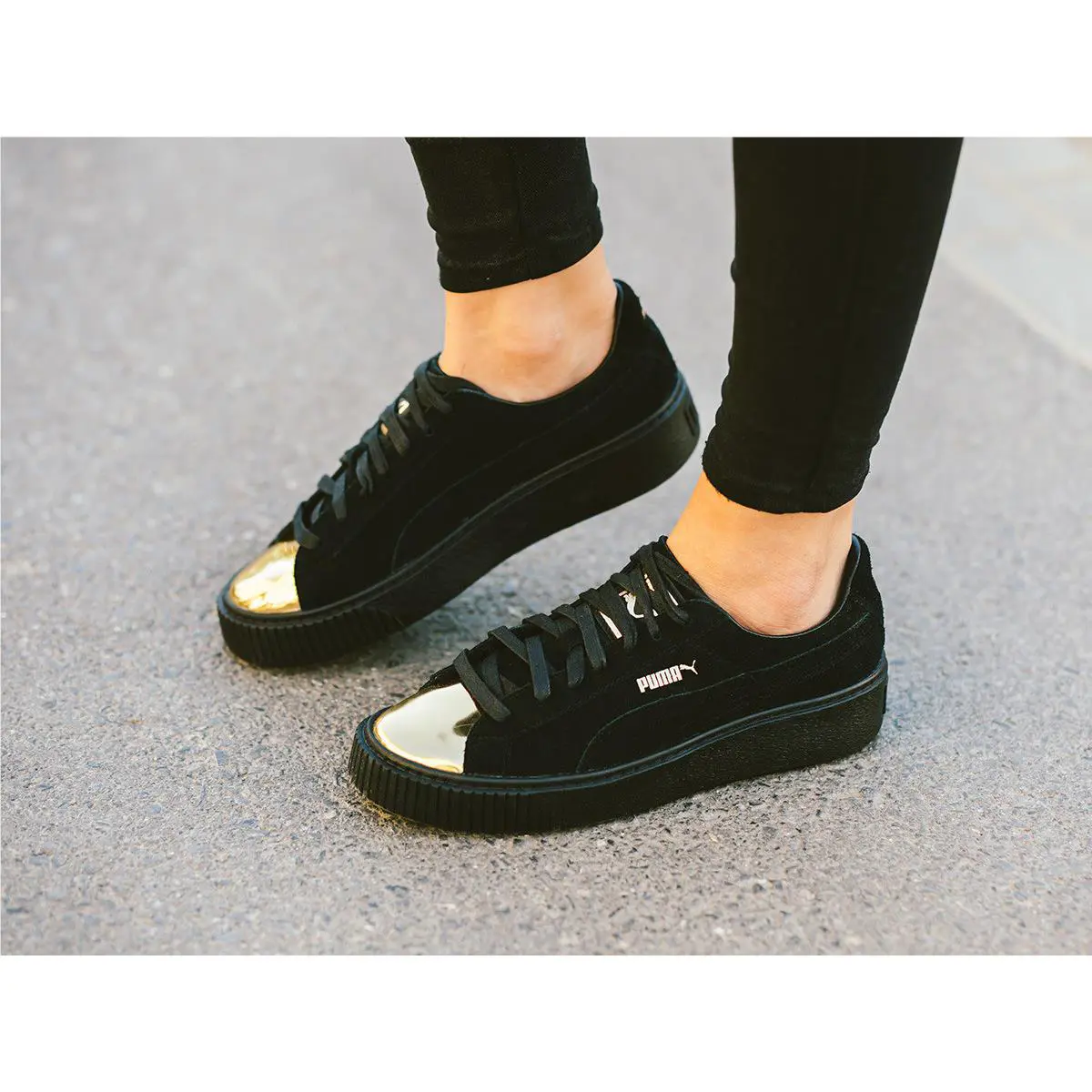 Puma shoes - BLACK/GOLD 1
