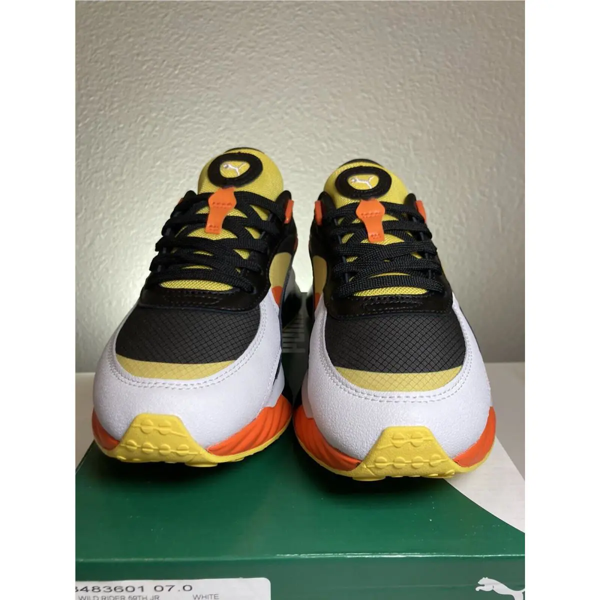 Puma shoes - Wild Rider 59th St. - Wild Rider - 38483601 - White / Carrot / Yellow (UPC: 195098571706) 4