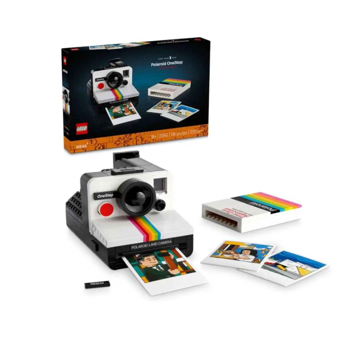 Lego 6474642 Ideas Polaroid Onestep SX-70 Camera Building Kit