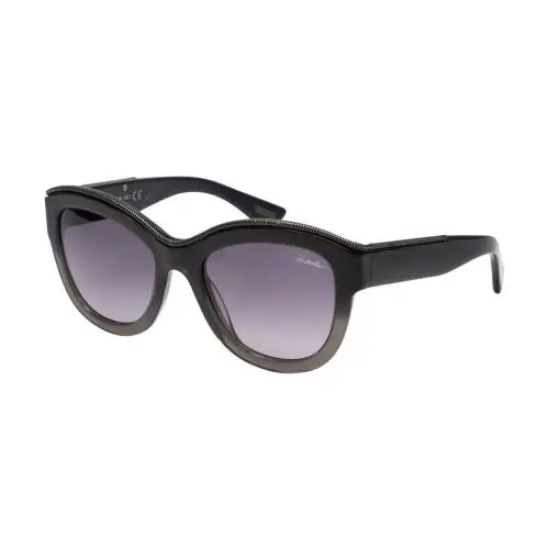 Lanvin Designer Sunglasses Black Crystal Smoke Fade Grey Gradient SLN693-0AH8-52