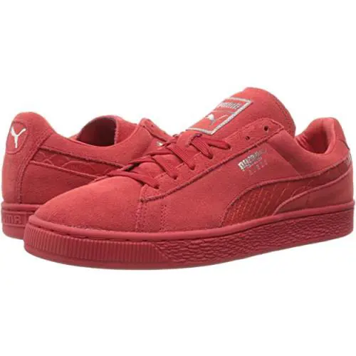 Puma Suede Mono Xxi Lace Tennis Trainer Sneaker Sports Men Shoes Red Size 12 - High Risk Red