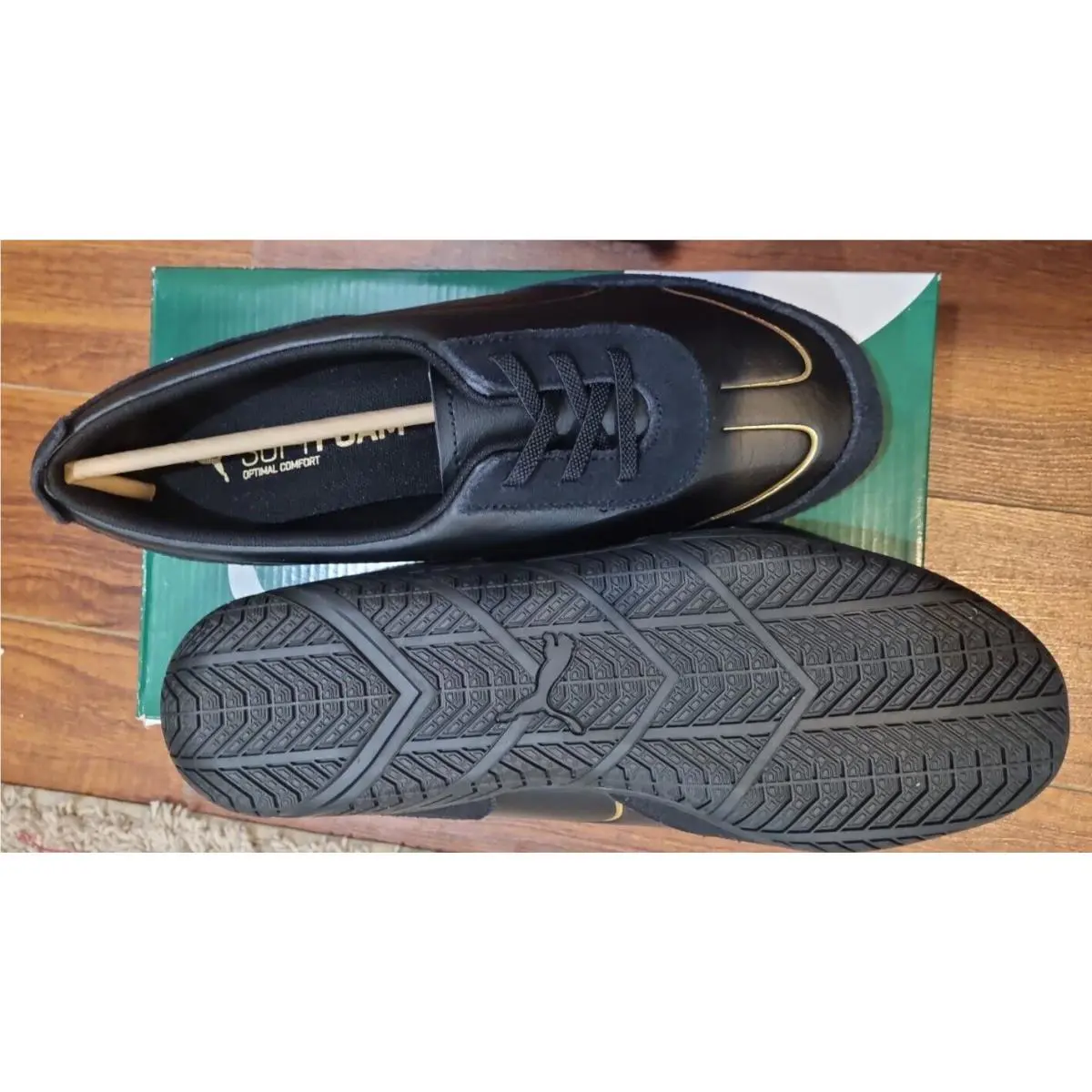 Puma shoes - Puma Ferrari Ridge Cat Balle Lace Up Sneaker - 307008-01 - Black 2