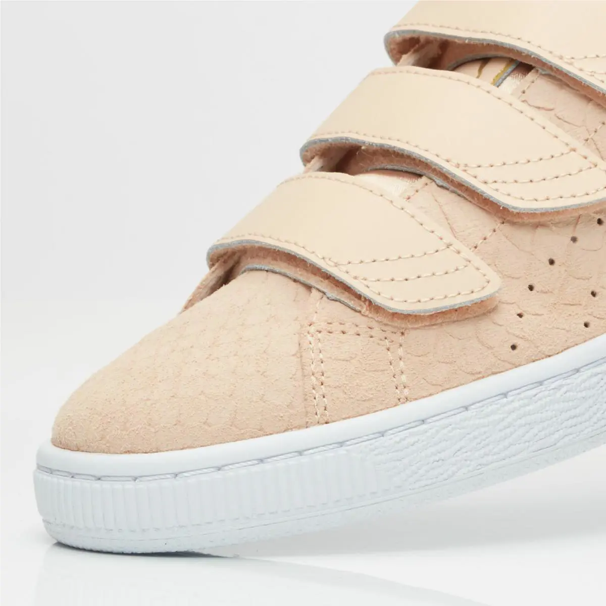 Puma shoes - Puma Basket Strap Exoticskin - Basket Strap Exoticskin - 362707-03 - Natural/Vachetta/White 3