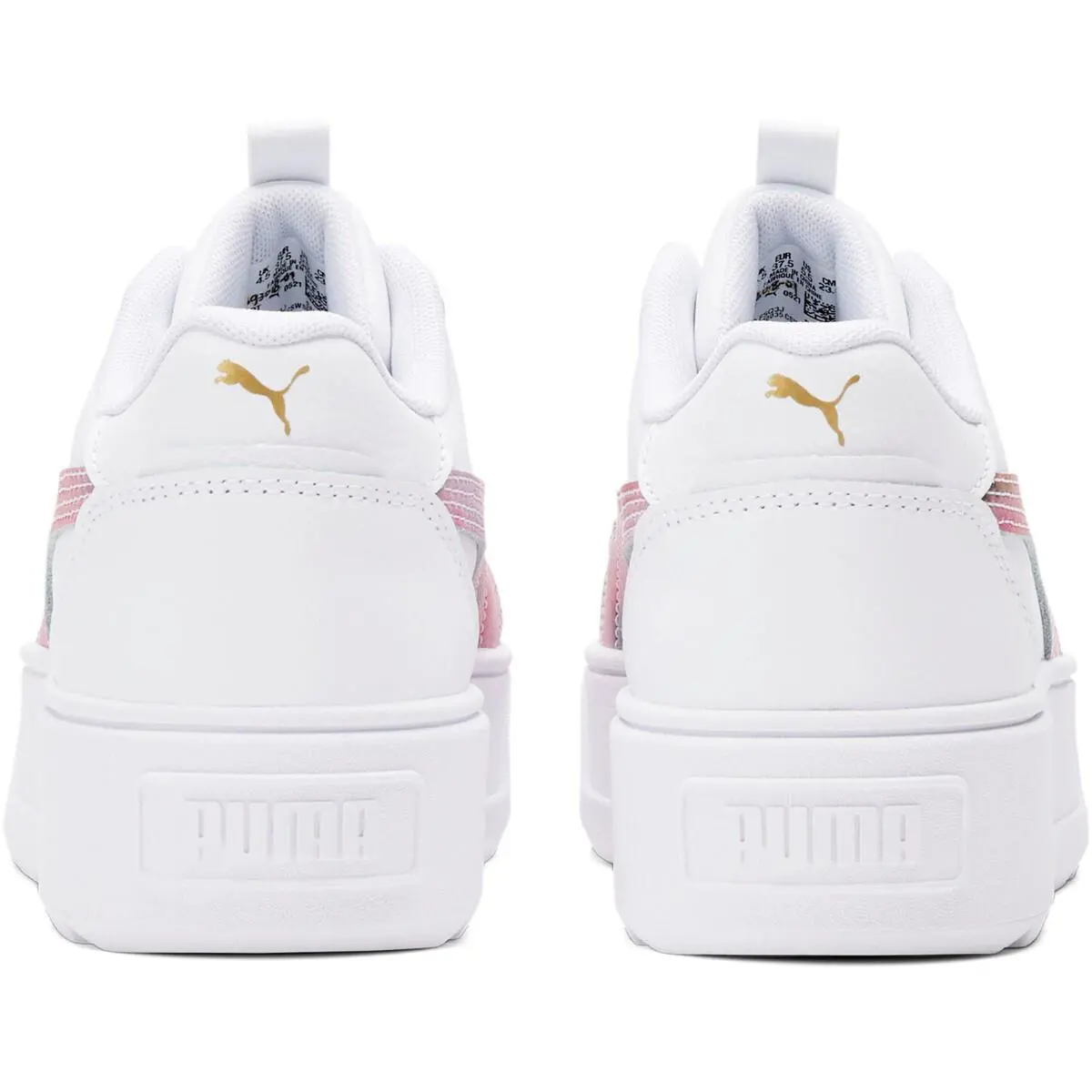 Puma shoes - White-Fuchsia Purple-Gold 3