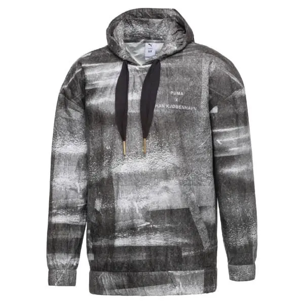 Puma X Han Kjobenhavn Tyvek Anorak Mens Printed Hoodie Jacket White L NWT$140