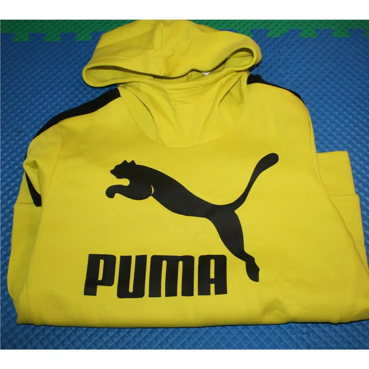 Puma Cowl Neck Hoodie Sulphur Spring Black MD
