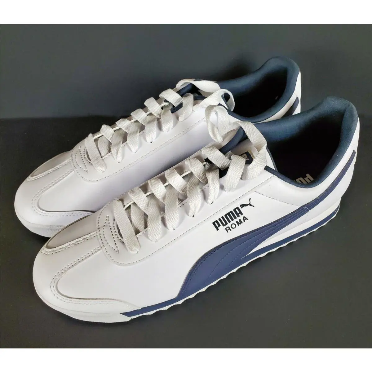 Puma shoes - Puma Roma - Roma - 353572 12 - White/Navy (UPC: 886376850094) 1