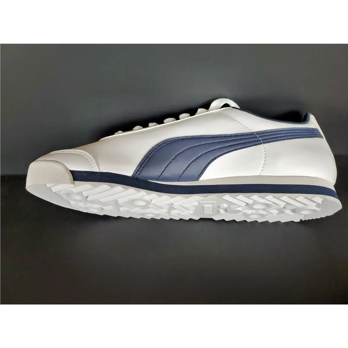 Puma shoes - Puma Roma - Roma - 353572 12 - White/Navy (UPC: 886376850094) 2
