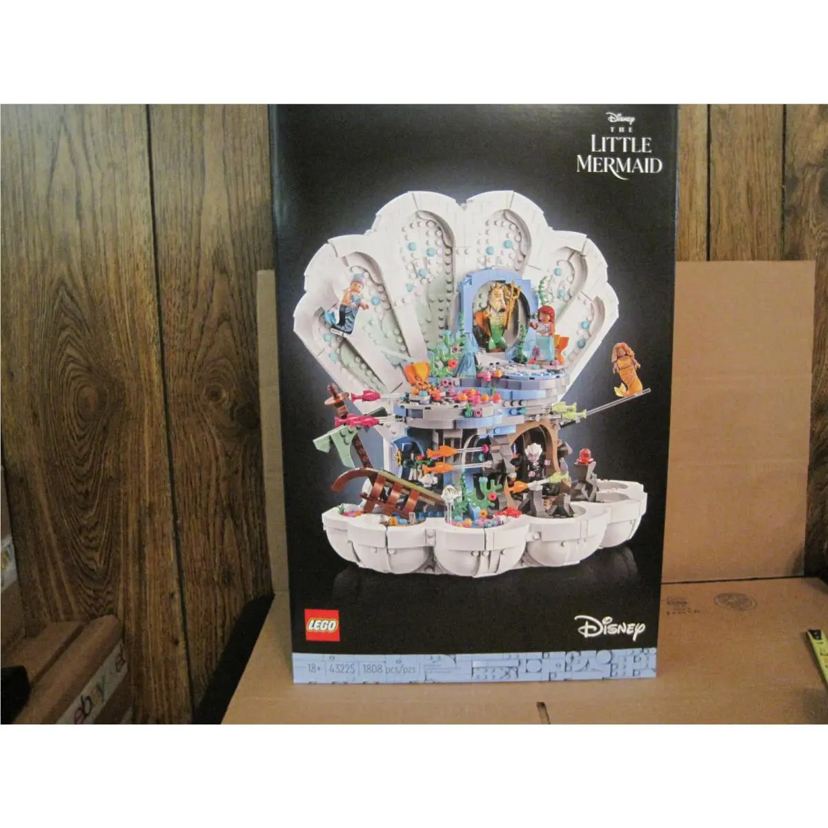 2023 Lego 43225 Disney The Little Mermaid Royal CLAMSHELL-1808 Pieces--new