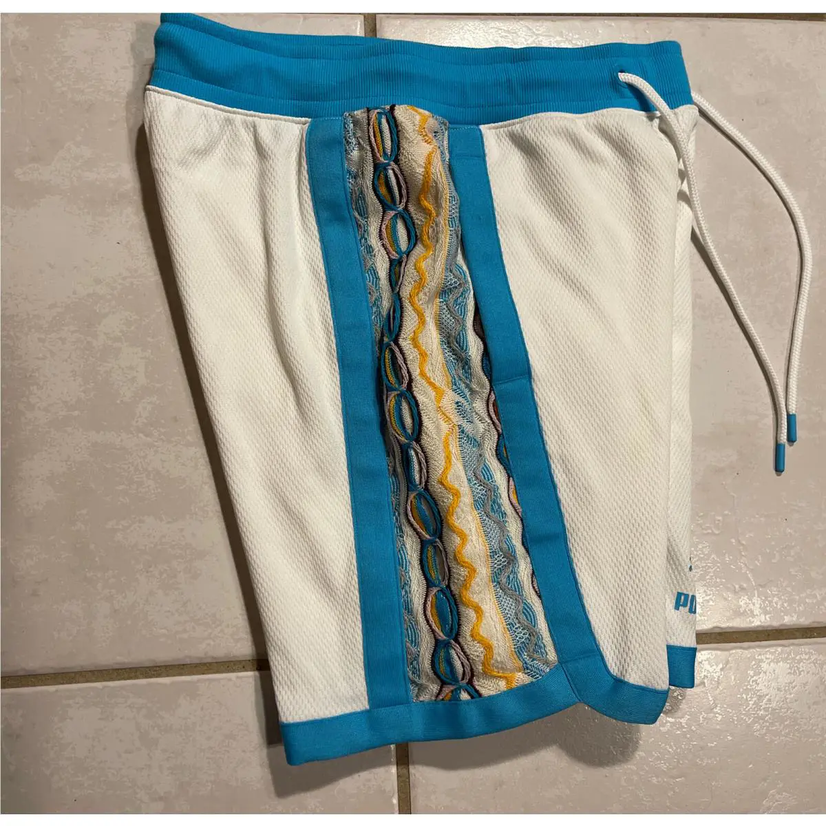 Puma clothing - Coogi Archive Tank Bermuda Sweat Shorts - 57812701 - Blue Atoll/White/Aqua (UPC: 191242713268) 2