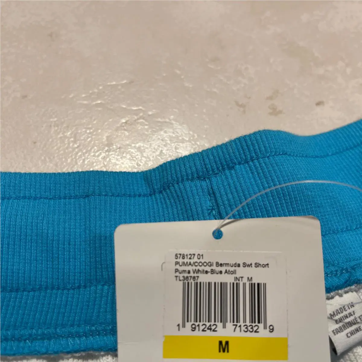 Puma clothing - Coogi Archive Tank Bermuda Sweat Shorts - 57812701 - Blue Atoll/White/Aqua (UPC: 191242713268) 5