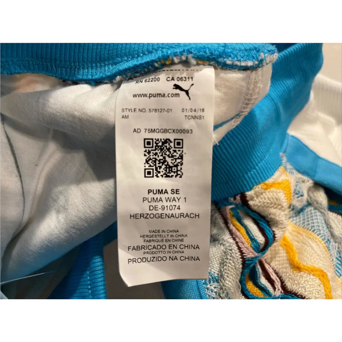 Puma clothing - Coogi Archive Tank Bermuda Sweat Shorts - 57812701 - Blue Atoll/White/Aqua (UPC: 191242713268) 7