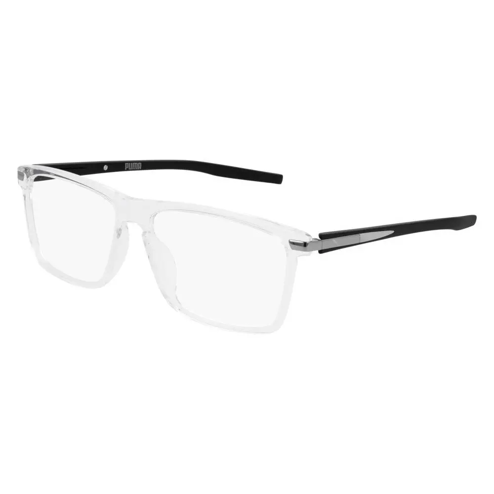 Puma PU0257O Eyeglasses Men Black Rectangle 56mm