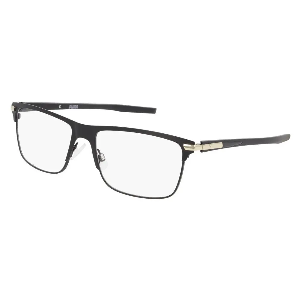 Puma PU0276O Eyeglasses Men Black Rectangle 58mm