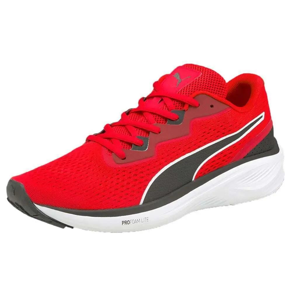 Puma Aviator Run Lite Lace-up Sneakers Trainers Men Shoes Red/black Size 11 - RED/BLACK