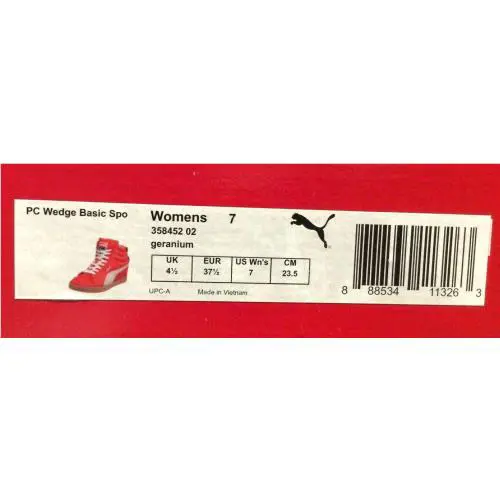 Puma shoes - PC WEDGE SPORT - WEDGE SPORT - 358452-02 - GERANIUM 10