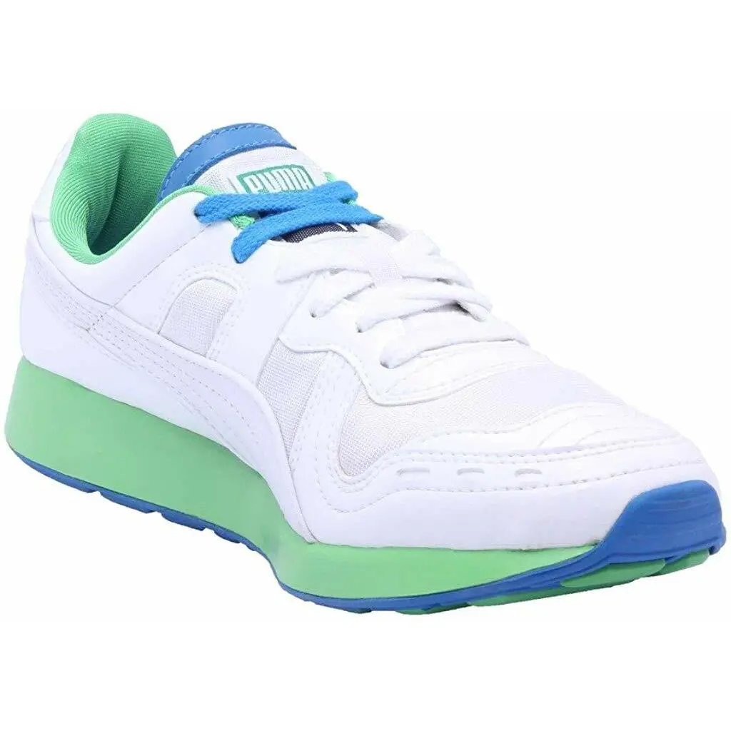 Puma shoes - Metallic White/Direct Blue-Poison Green 0