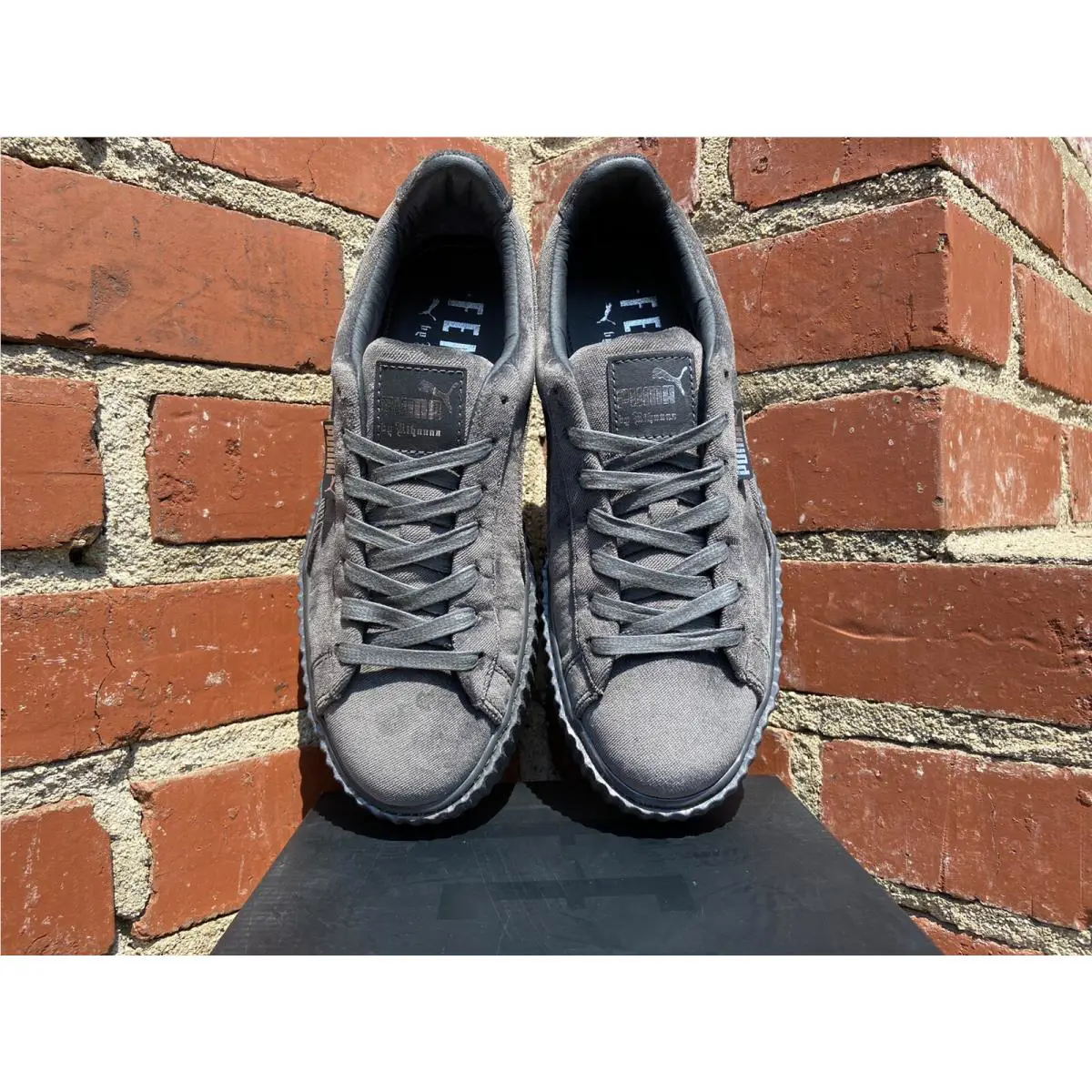 Puma shoes - Puma x Fenty Creeper Velvet - 364466 03 - Gray, Manufacturer`s: Glacier Gray (UPC: 190274876699) 10