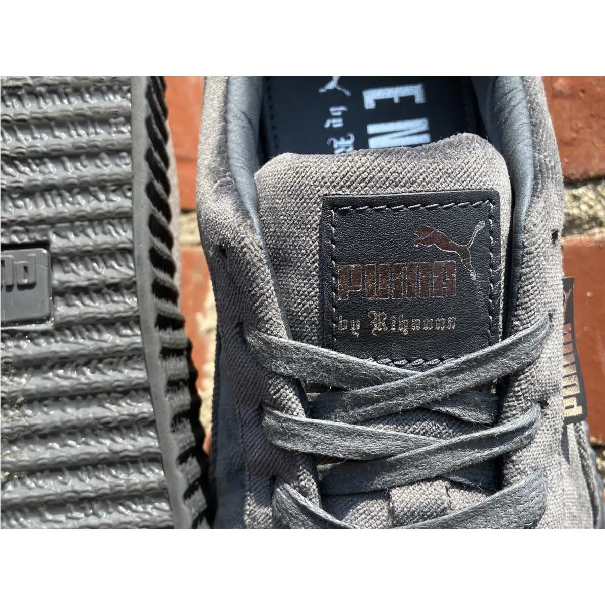 Puma shoes - Puma x Fenty Creeper Velvet - 364466 03 - Gray, Manufacturer`s: Glacier Gray (UPC: 190274876699) 6
