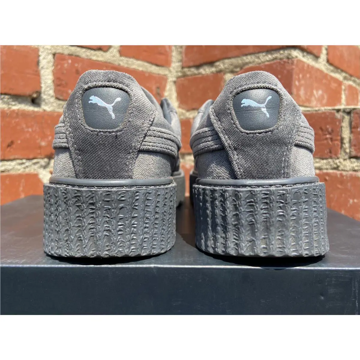 Puma shoes - Puma x Fenty Creeper Velvet - 364466 03 - Gray, Manufacturer`s: Glacier Gray (UPC: 190274876699) 7