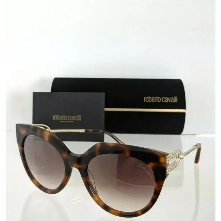 Sunglasses Butterfly Brown Gradient Crystal 56mm Gimignano by Roberto Cavalli