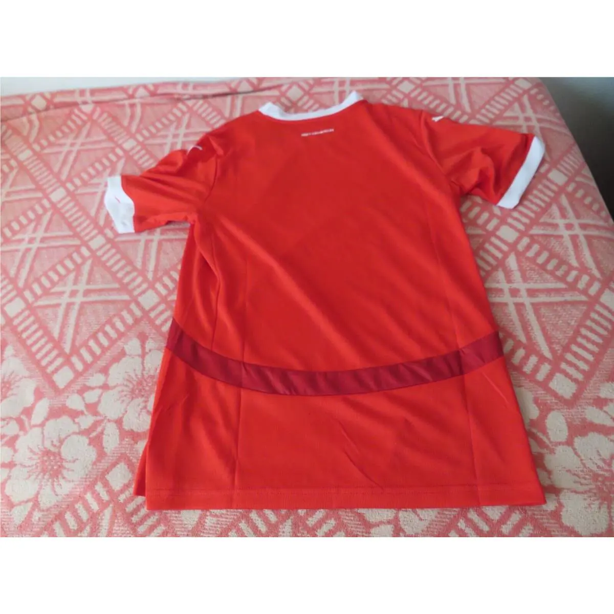 Puma clothing - Puma Ofb Crew Neck Short Sleeve Home Soccer Jersey Replica - Red 4