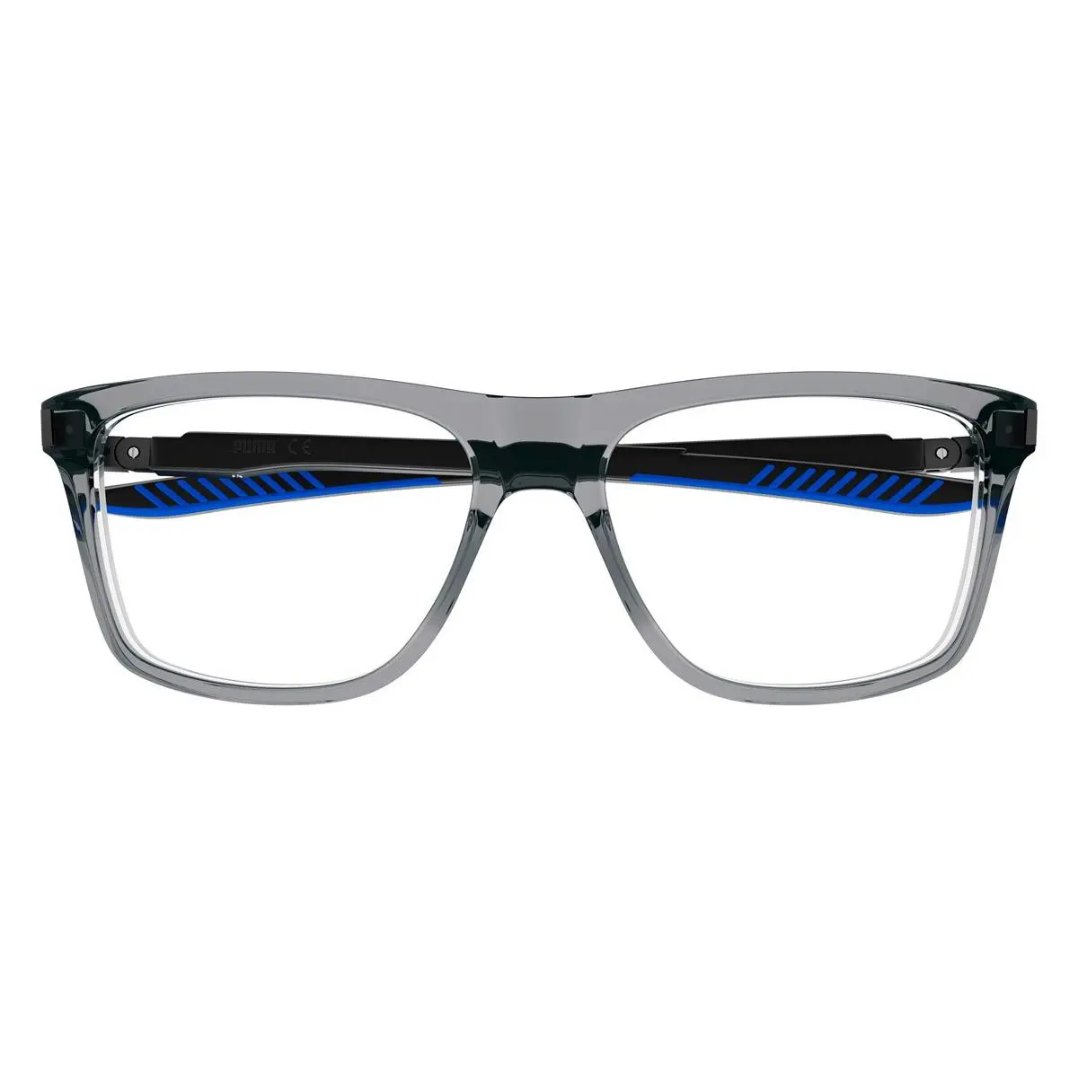 Puma PU0379O Eyeglasses Men Gray/black Square 56mm