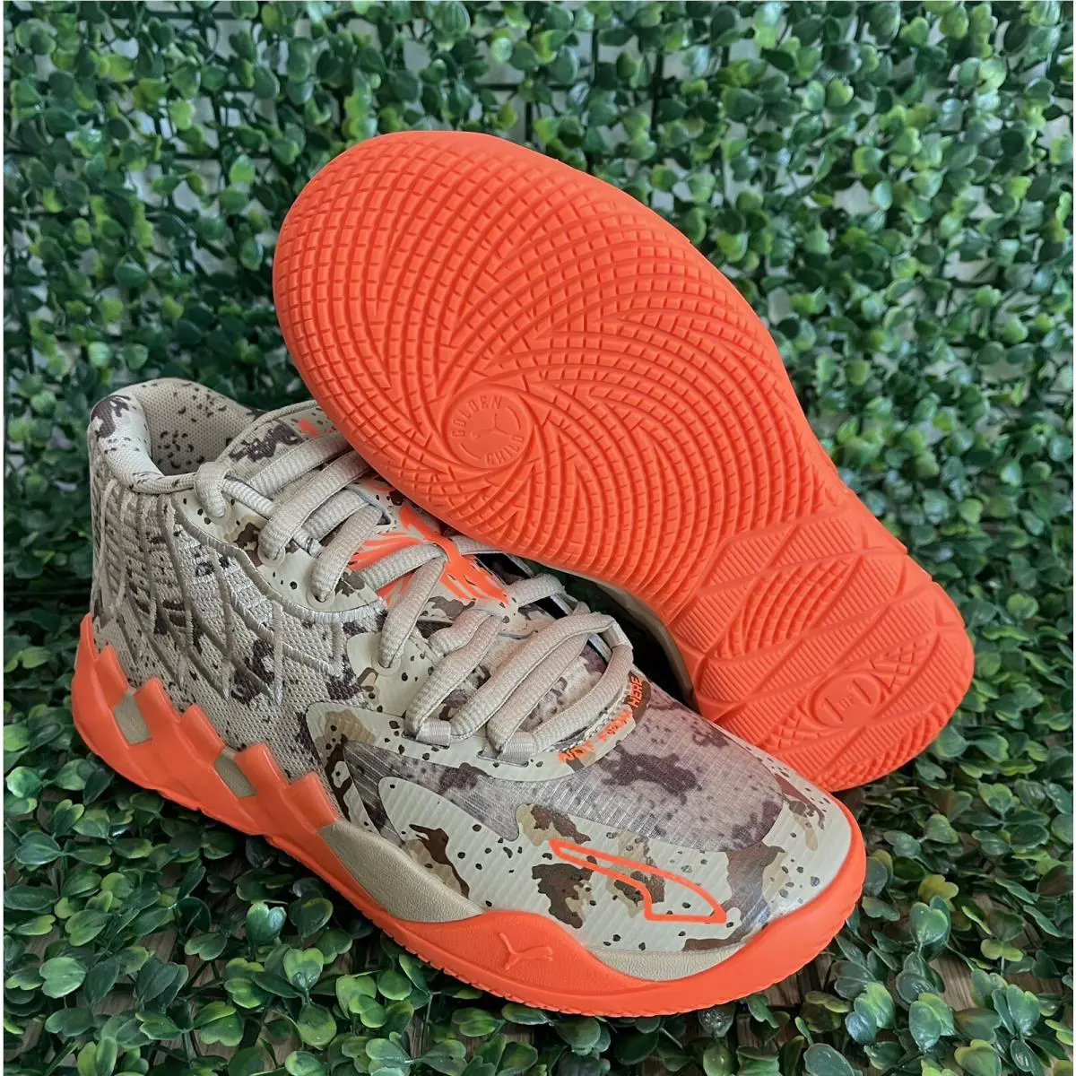 Puma shoes - PUMA LaMelo Ball MB.01 - LaMelo Ball - Ultra Orange/Pale khaki (UPC: 0195731589570) 1