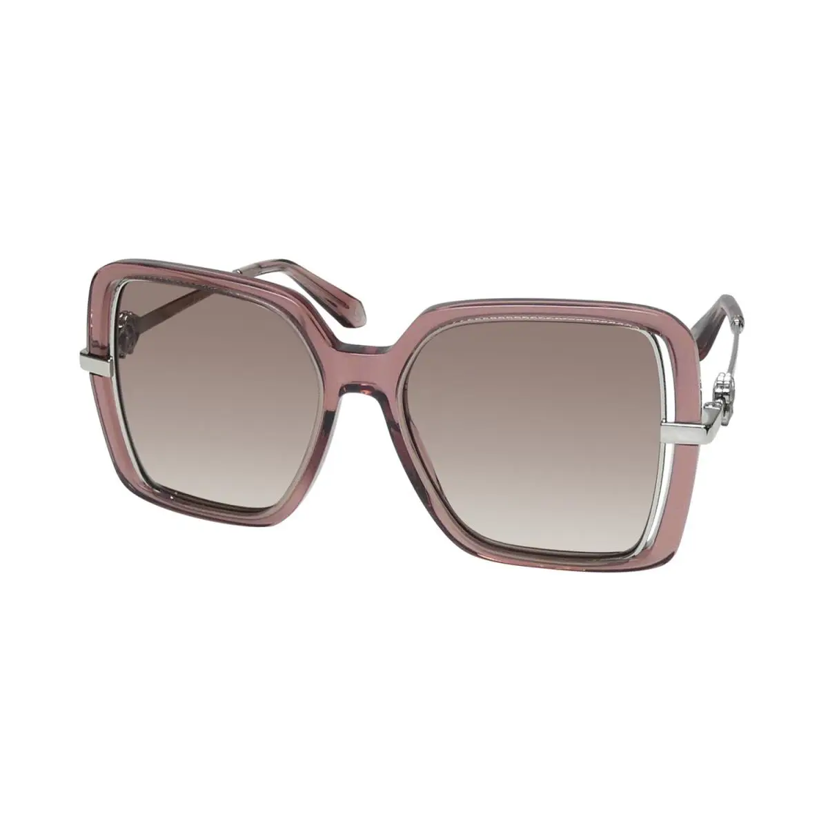 Roberto Cavalli SRC007 Sunglasses 55-17-140 Italy Pink 0D48 Plastic Full-rim