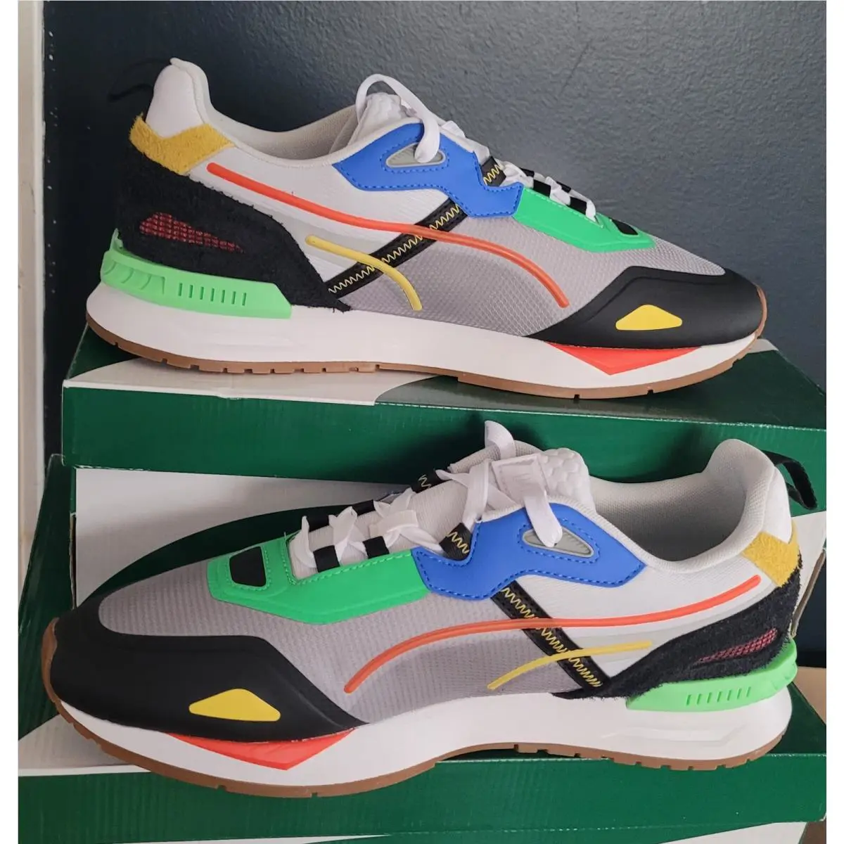 Puma shoes - Puma Mirage Tech Fresh Cut - 388355 01 - Black/harbor mist -white (UPC: 195551718471) 2