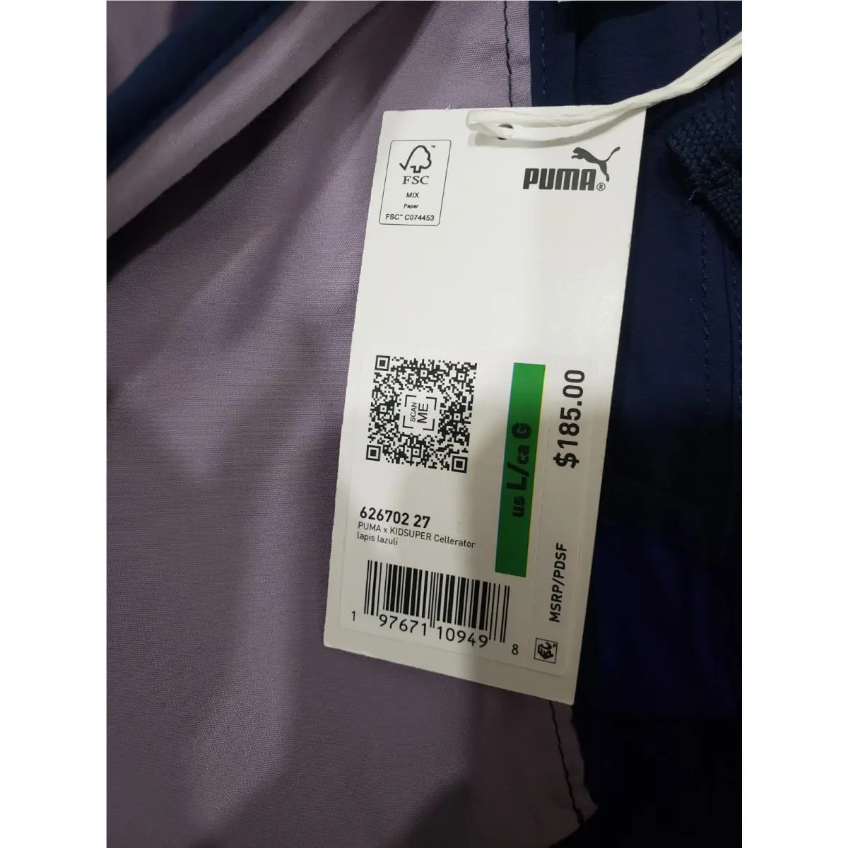 Puma clothing - Lapis Lazuli (UPC: 197671109498) 4