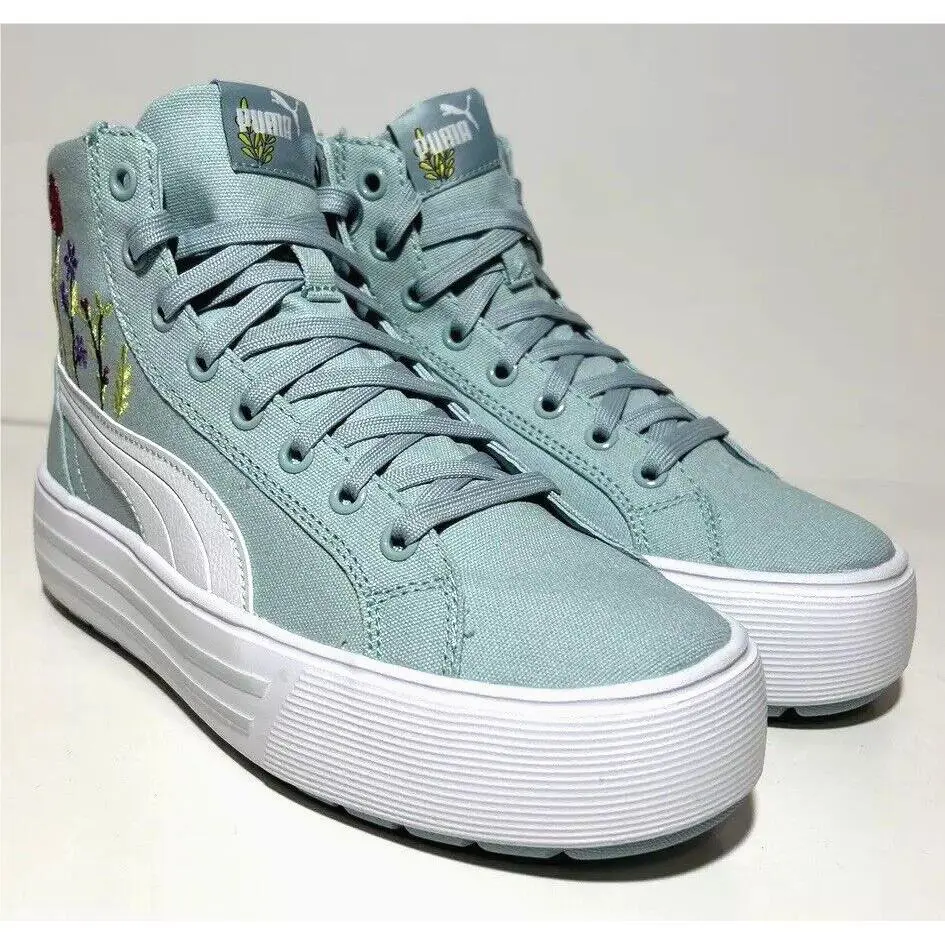 Puma shoes Basics - Blue - Turquoise Surf/White/Dewdrop 0