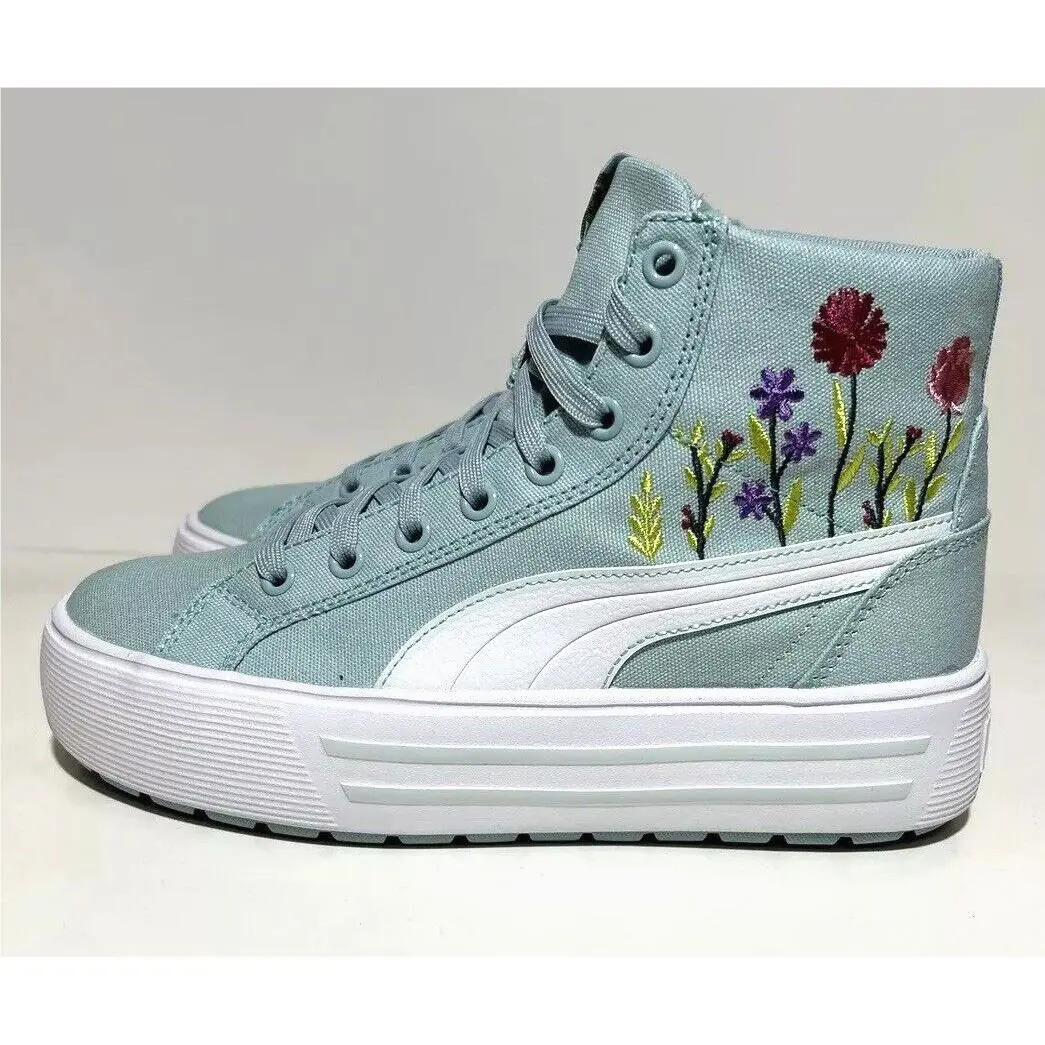 Puma shoes Basics - Blue - Turquoise Surf/White/Dewdrop 2