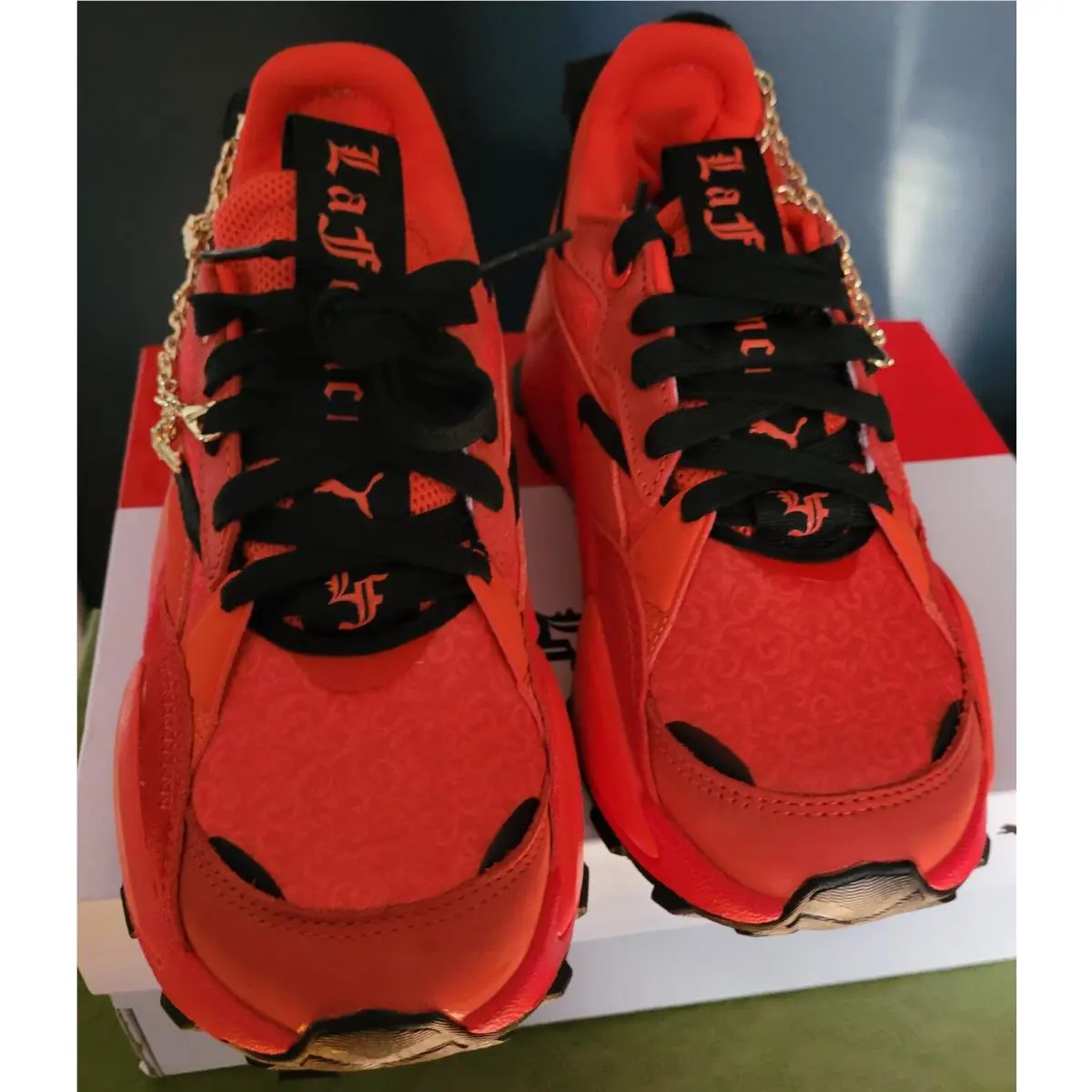 Puma shoes - PUMA x LAMELO BALL RS-XL POCKET LA FRANCE - For All Time Red-Dark Orange-PUMA Black (UPC: 196858237436) 0