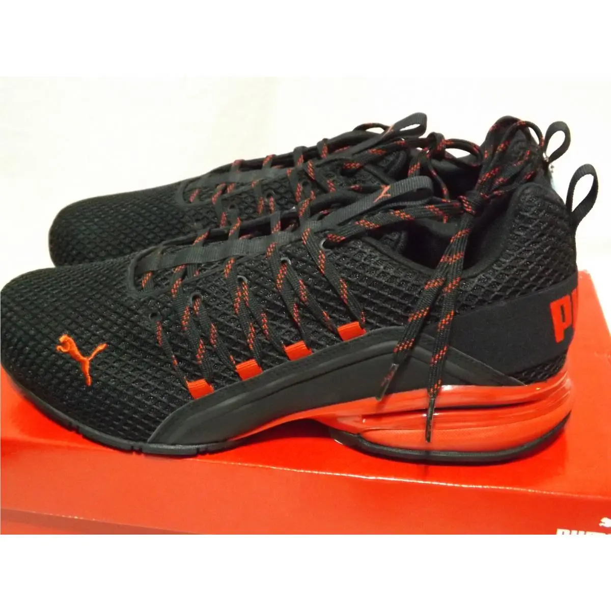 Puma Men`s Soft Foam Optimal Comfort Size 12 Shoes Red Black