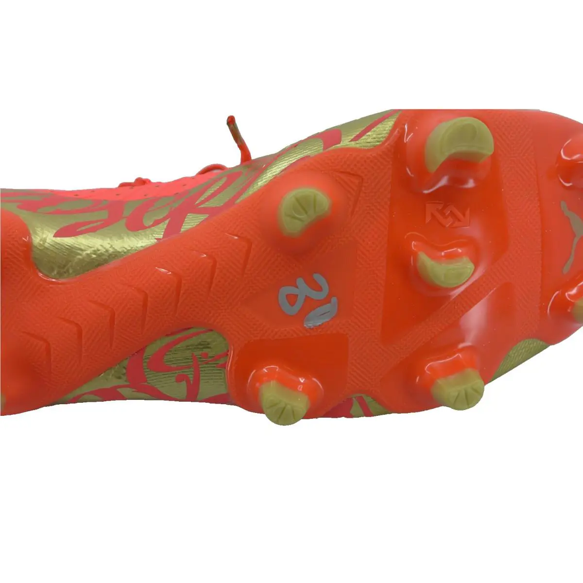 Puma shoes - Future Z 2.4 NJr - Future NJr - 107105 01 - Fiery Coral/Gold 2