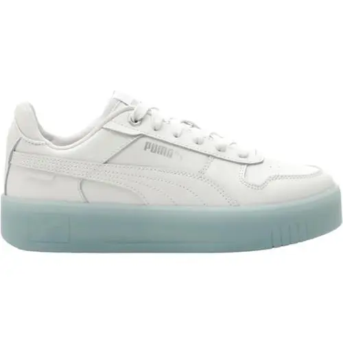 Womens Puma Carina Street Iced Casual Shoes White/silver Size 8.5 Box No Lid