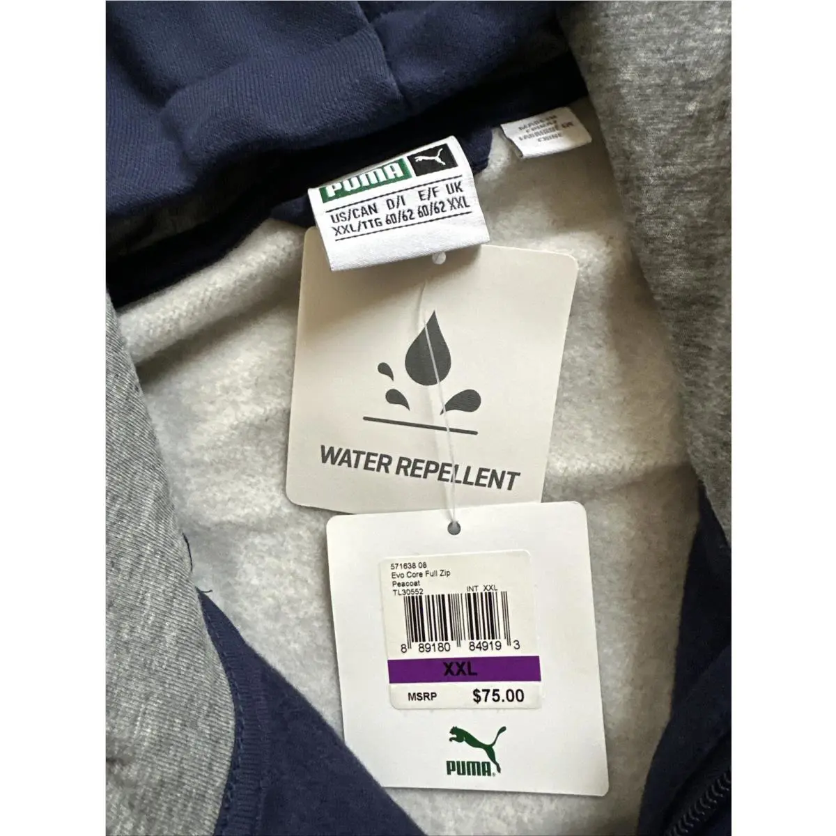 Puma clothing - Navy Front Gray Back 2
