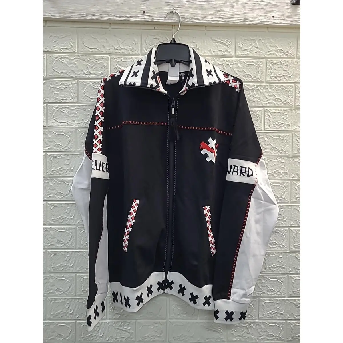 X Jahnkoy Xtg Track Jacket Black and White Size Medium by Puma