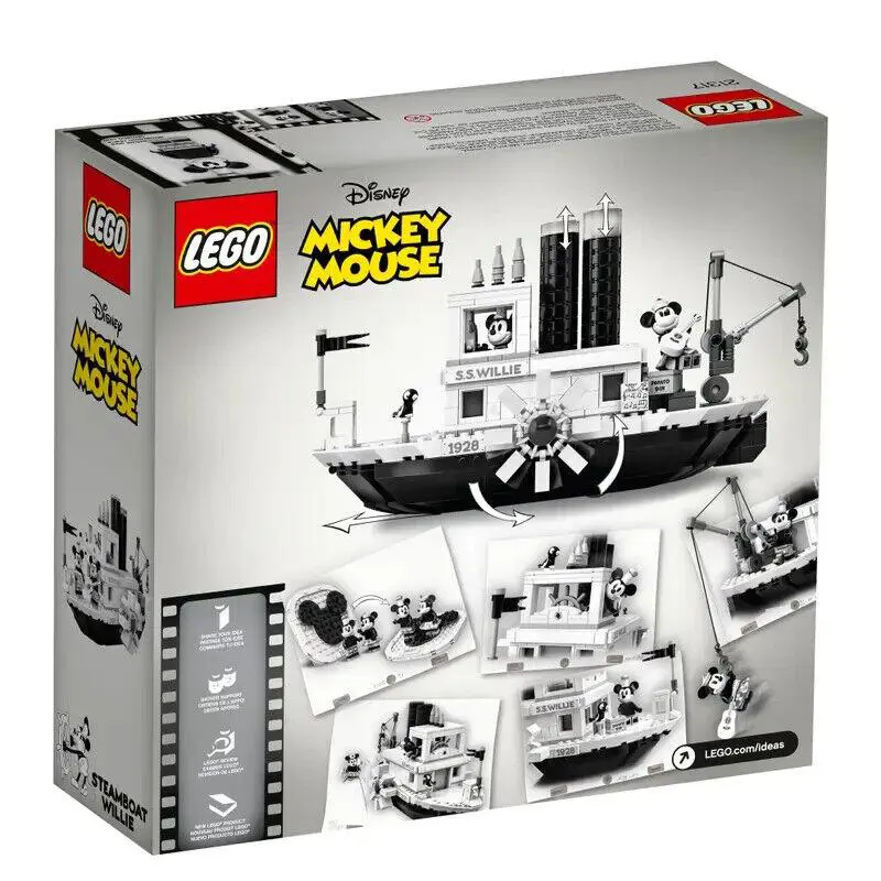 == 21317 == Steamboat Willie Mickey Mouse Lego Ideas = - Retired