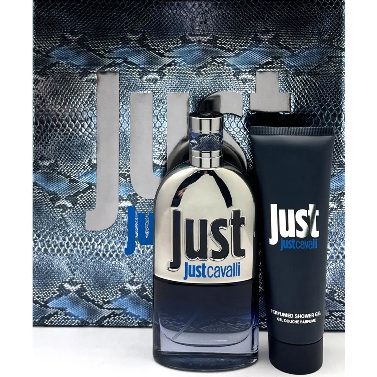Roberto Cavalli Just Cavalli 2 Pcs Gift Set Men Edt 3.0 Oz Shower Gel 2.5 Oz