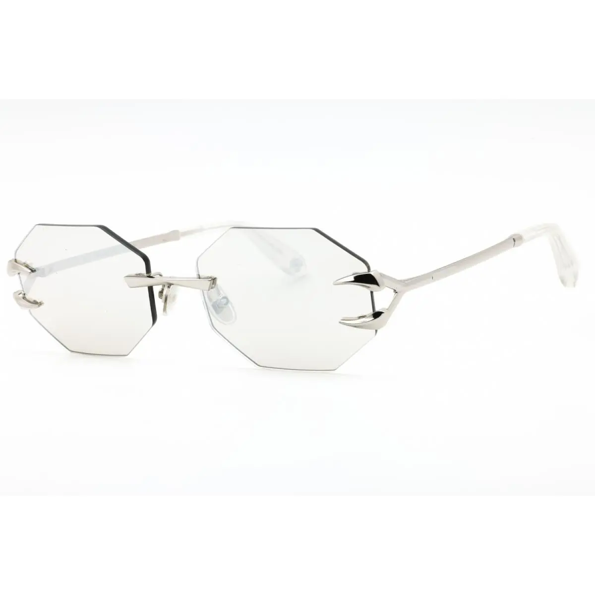 Roberto Cavalli SRC005 579X Sunglasses Silver Frame Mirror Lenses 59mm