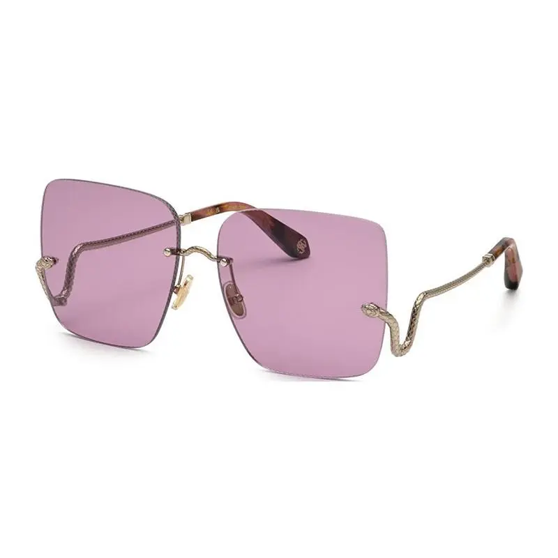 Roberto Cavalli Src061 Sunglasses Sun Glasses 0594 63mm Women Shiny Light Gold