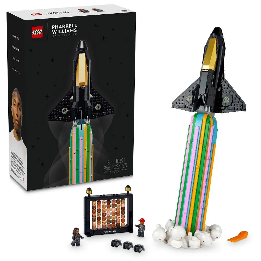 Lego Icons Over The Moon with Pharrell Williams Set - Model Space Shuttle