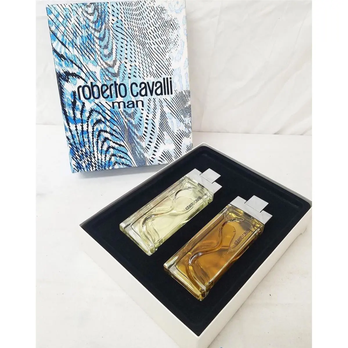 Roberto Cavalli Man Eau de Toilette Spray After Shave 3.4oz 2 Piece Boxed Set