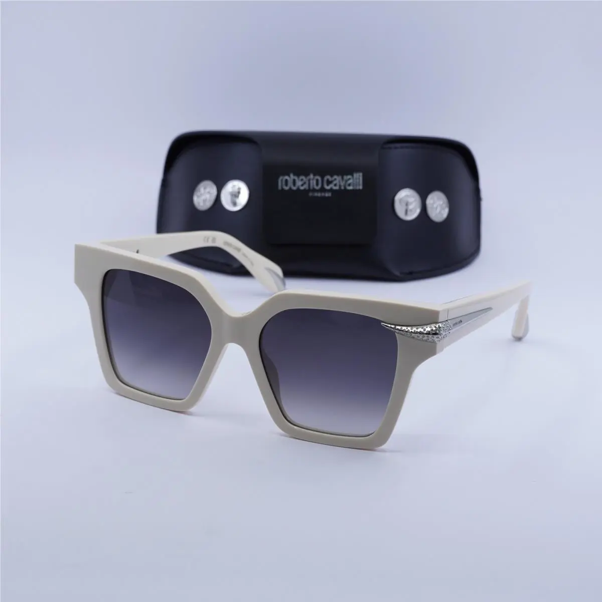 Roberto Cavalli SRC002S 09X7 Cream Beige/grey Gradient 54-18-140 Sunglasses