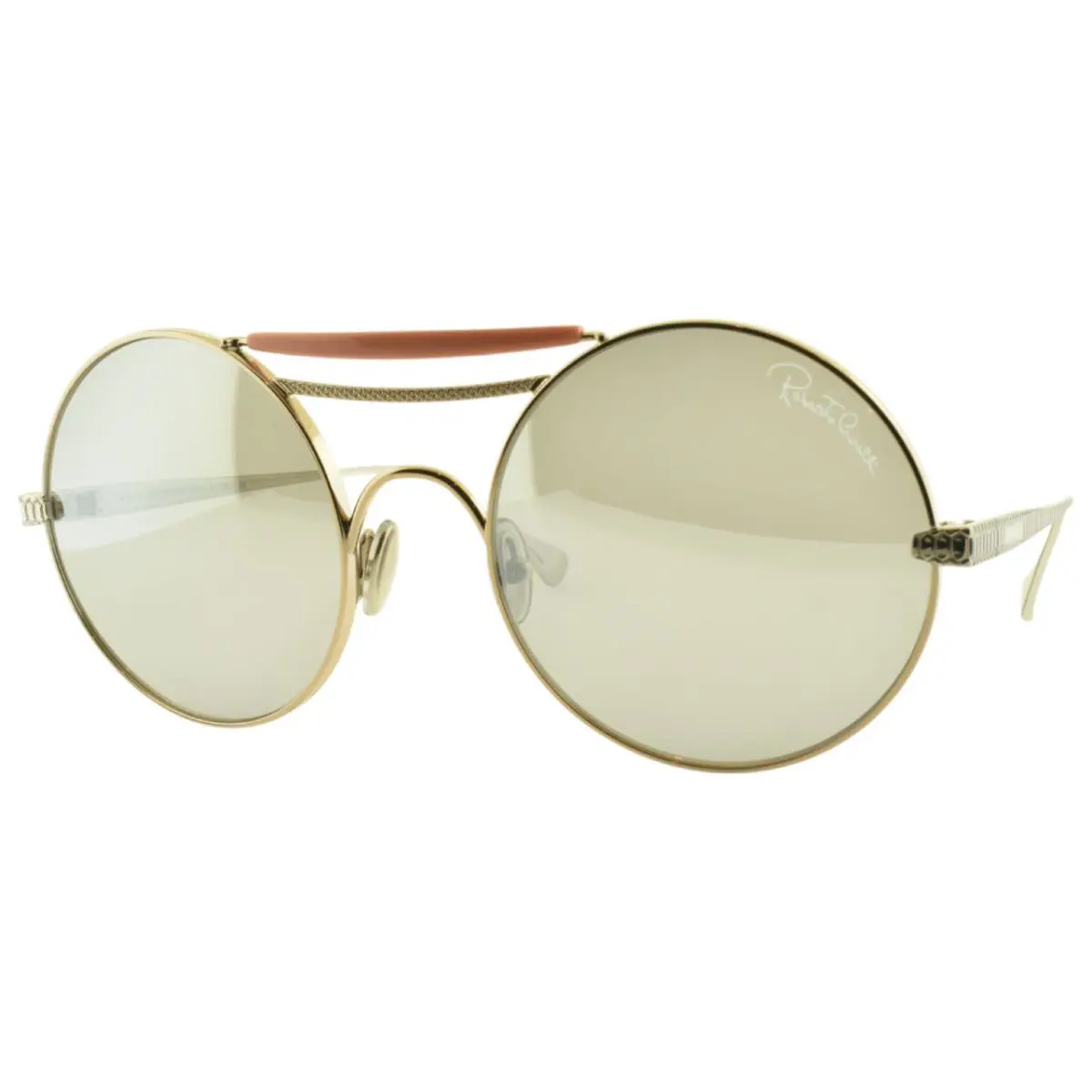 Roberto Cavalli RC1137 33C 58-22-135 Rose Gold Round Full Rim Sunglasses