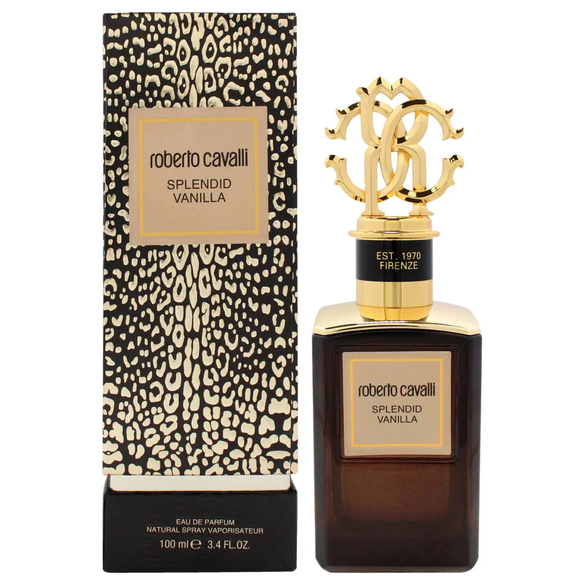 2 Pack Gold Collection Splendid Vanilla by Roberto Cavalli For Unisex - 3.4 oz